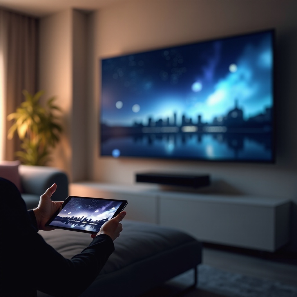 tablet kabellos mit tv verbinden